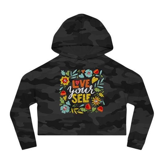 love YourSelf Crop Hoodie