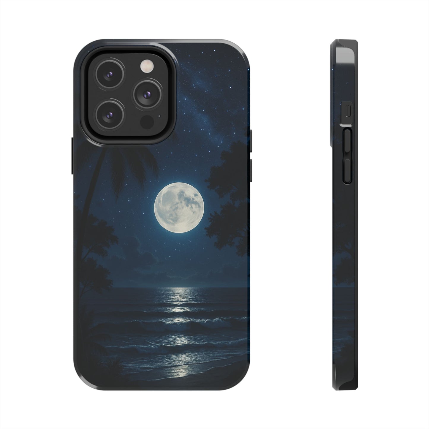 Moonlit Ocean Tough Phone Case, Starry Night Phone Protector, Beach Vibe Phone Cover, Gift for Ocean Lovers, Travel Accessories