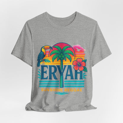 "ERYAH" Tropical Sunset Palm Tree Tee