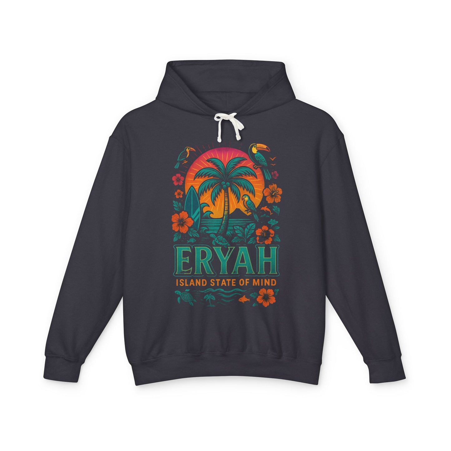 Tropical Graphic Hoodie, Eryah Island State of Mind
