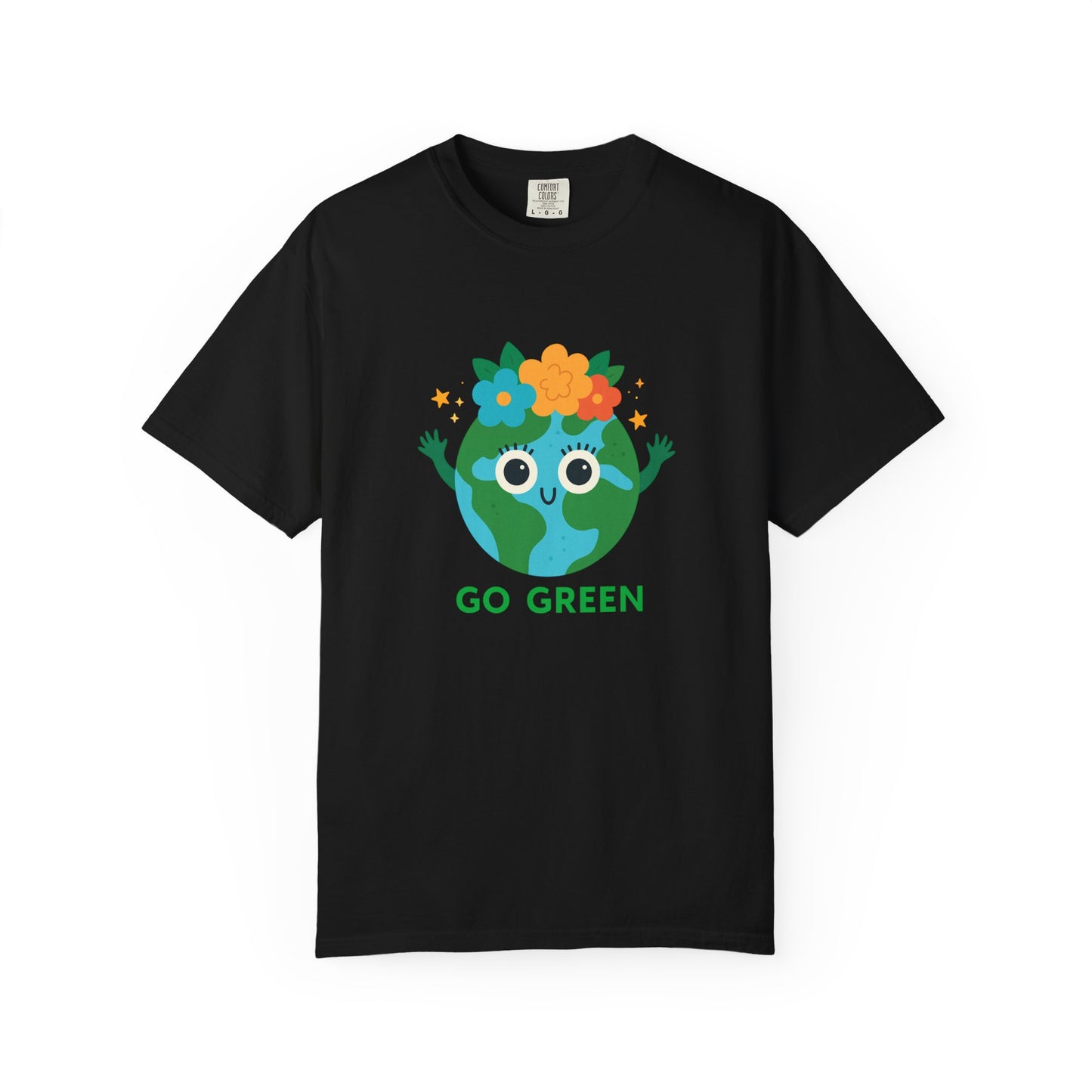 Happy Earth Day Tee - "GO GREEN" Cute Planet Design