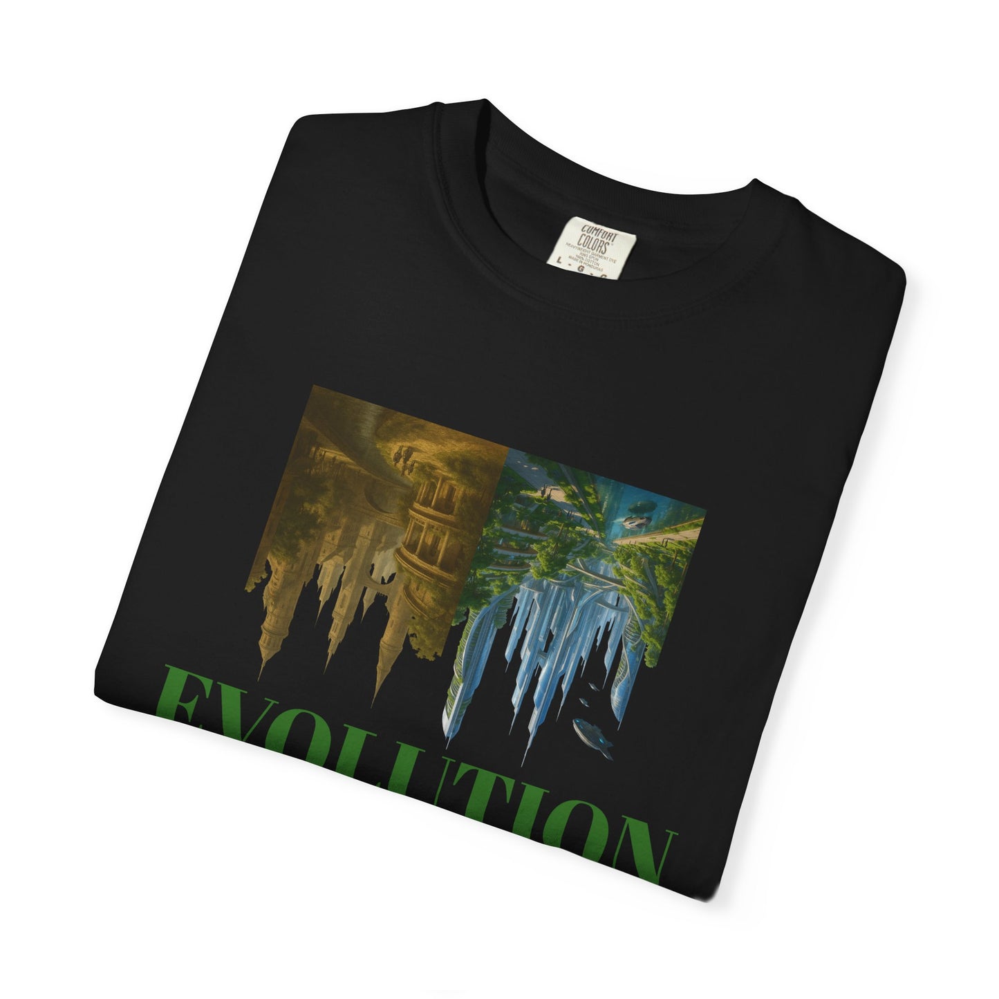 Transformative EVOLUTION T-Shirt - Reflective City/Nature Print