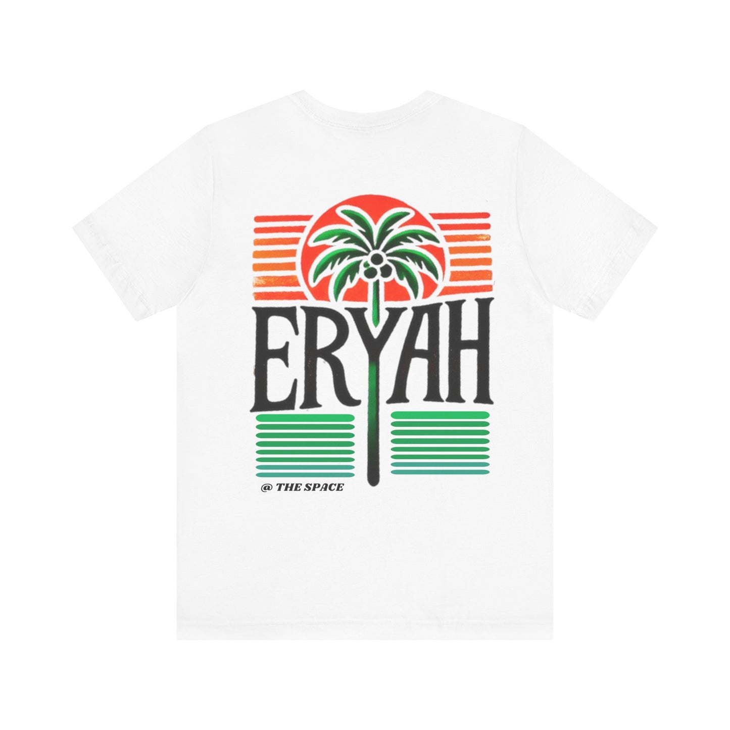 "ERYAH @ The Space" Tropical Street Tee – Sunset & Palm Tree