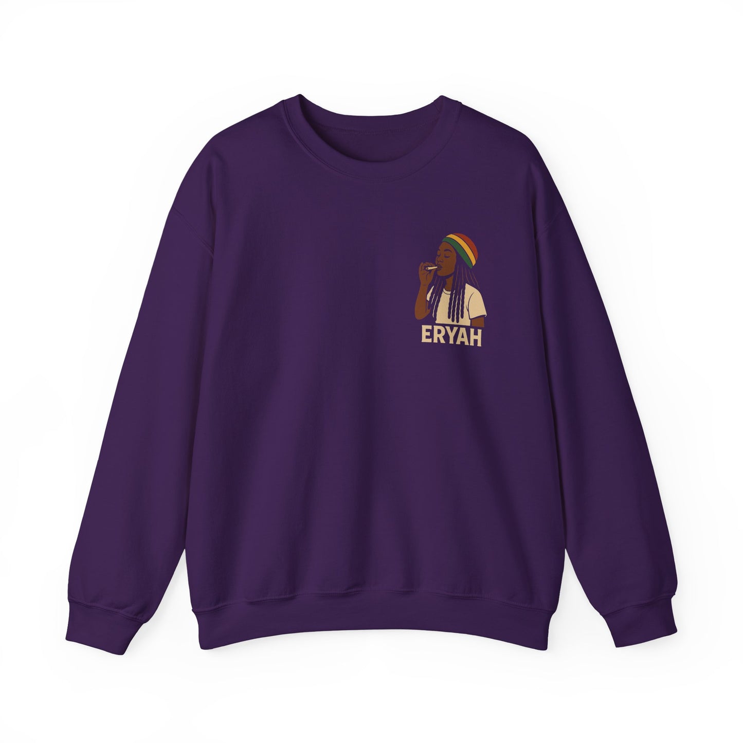 Eryah Rasta Crewneck Sweatshirt - Cozy Unisex Pullover, Perfect Gift for Music Lovers, Chill Style for Any Occasion