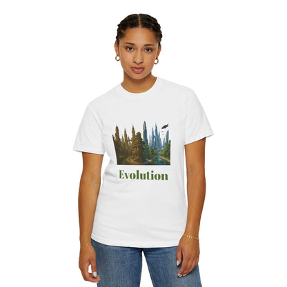 Transformative EVOLUTION Tee - Reflective City/Nature Print