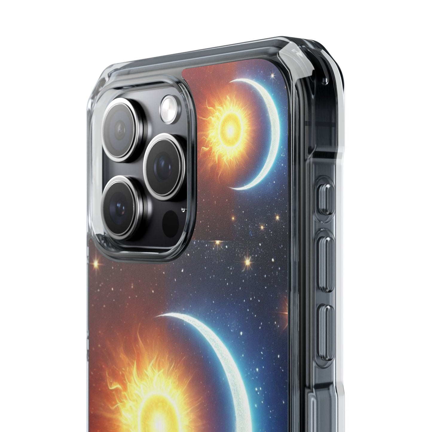 Cosmic Sun & Moon Design, Phone Case