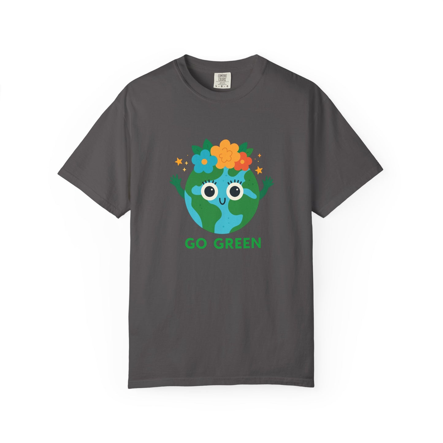 Happy Earth Day Tee - "GO GREEN" Cute Planet Design