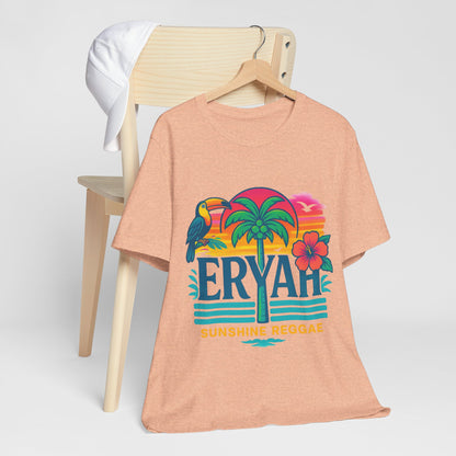 "ERYAH" Tropical Sunset Palm Tree Tee