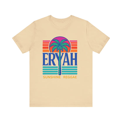 "ERYAH @ The   Space" Tropical Street Tee – Sunset & Palm Tree