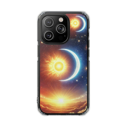 Cosmic Sun & Moon Design, Phone Case