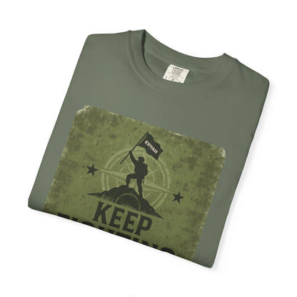 “KEEP FIGHTING” Motivational Military Tee by ERYAH