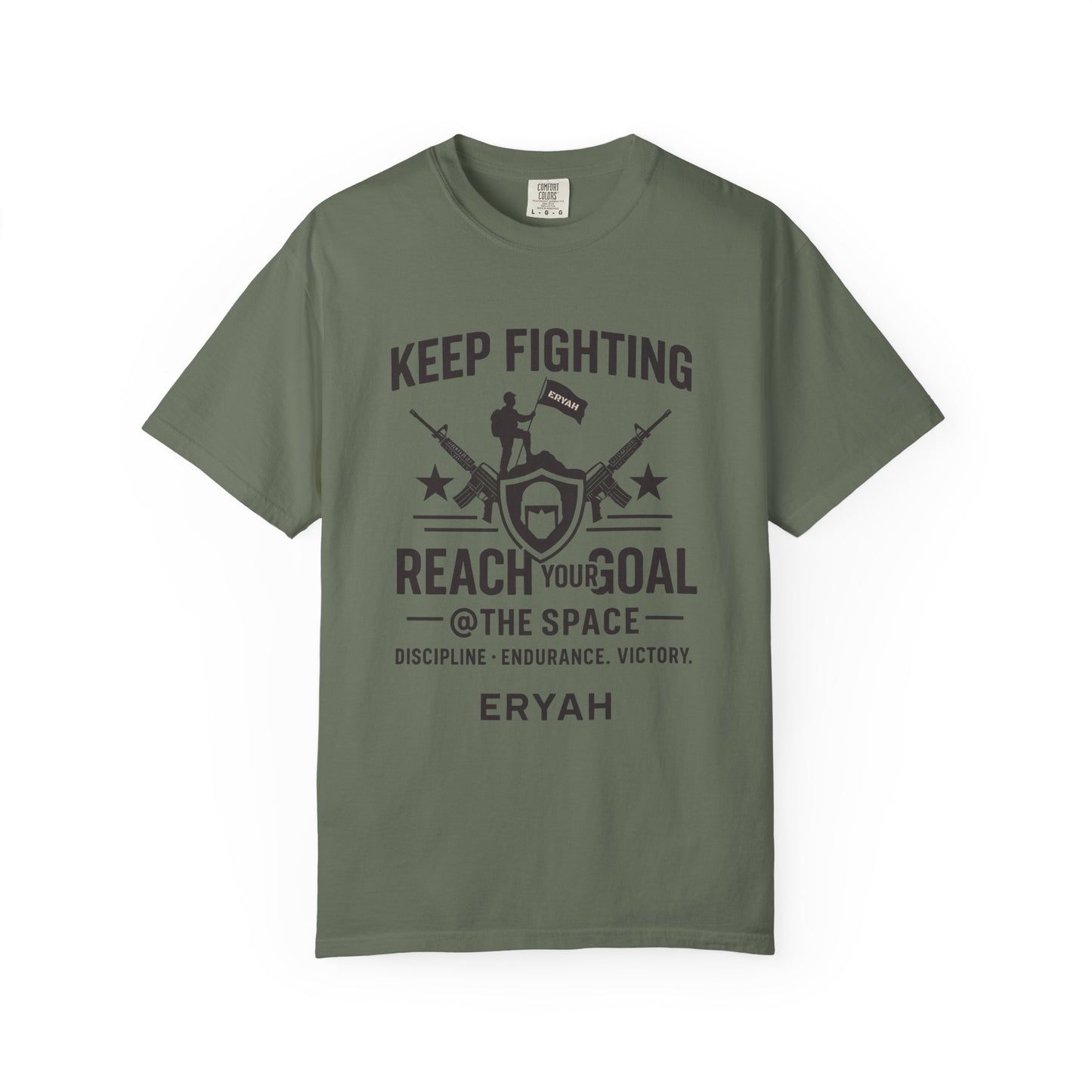 “KEEP FIGHTING” Motivational Military Tee by ERYAH