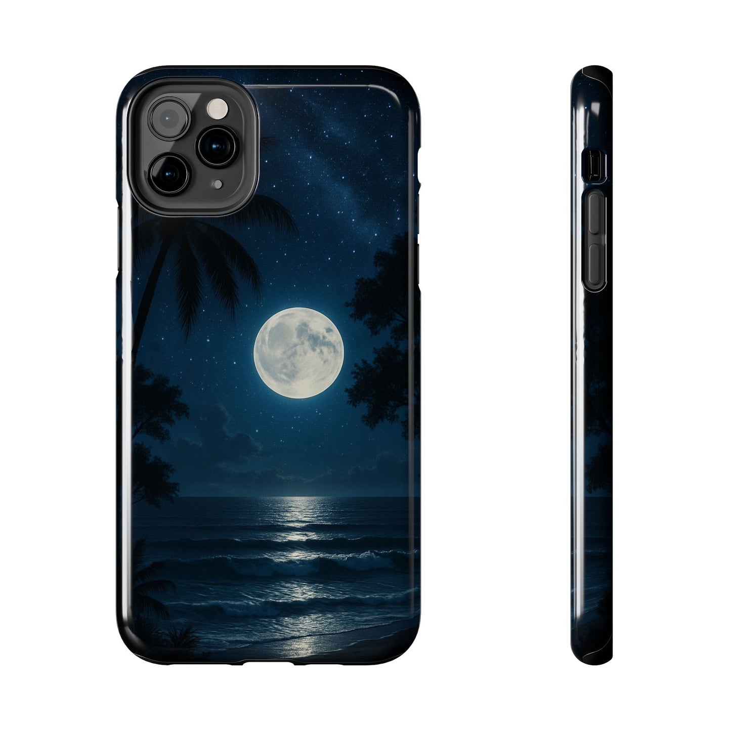 Moonlit Ocean Tough Phone Case, Starry Night Phone Protector, Beach Vibe Phone Cover, Gift for Ocean Lovers, Travel Accessories
