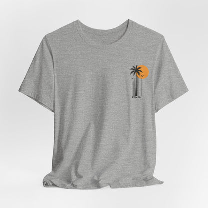 “ERYAH Sunset Palm Tee – Vintage Tropical Vibes”