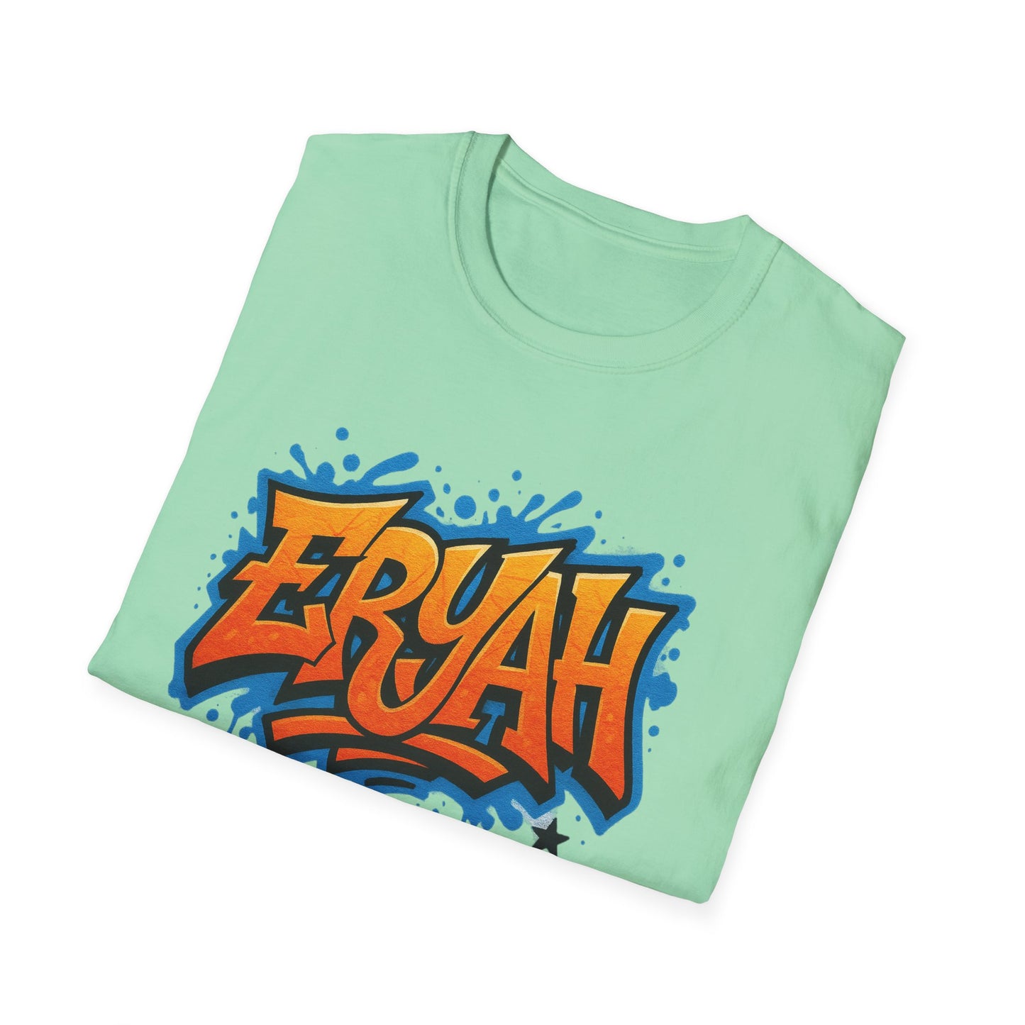 "ERYAH" Graffiti Urban – Street Art Rebellion Tee" 🎨 THIS AIN’T A SHIRT—IT’S A WALL YOU CAN WEAR 🎨