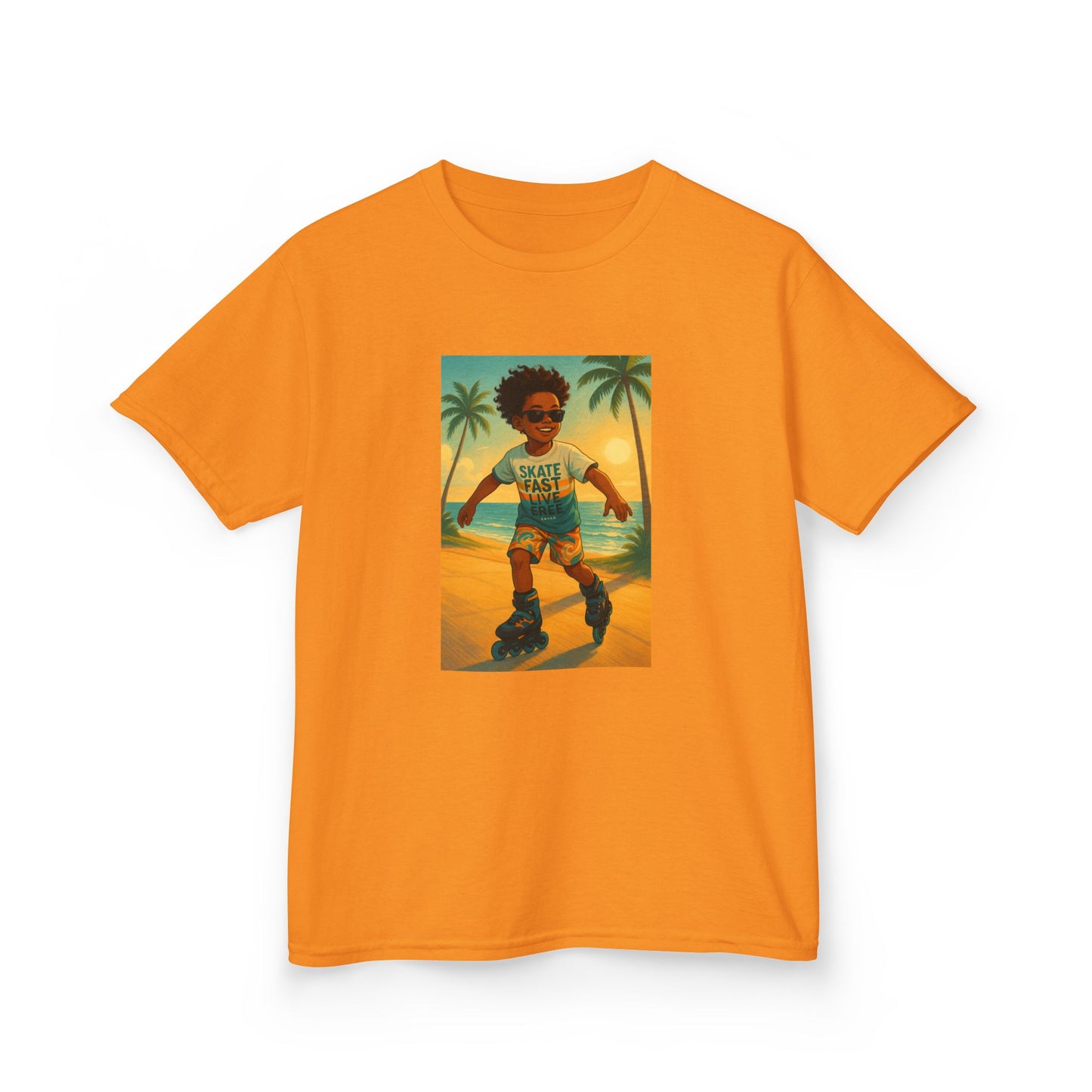 Kids Retro Rollerskater Tee