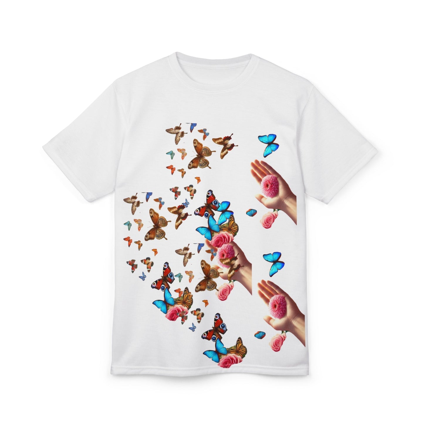 "Flutter Bloom – Handheld Harmony Edition Tee  "