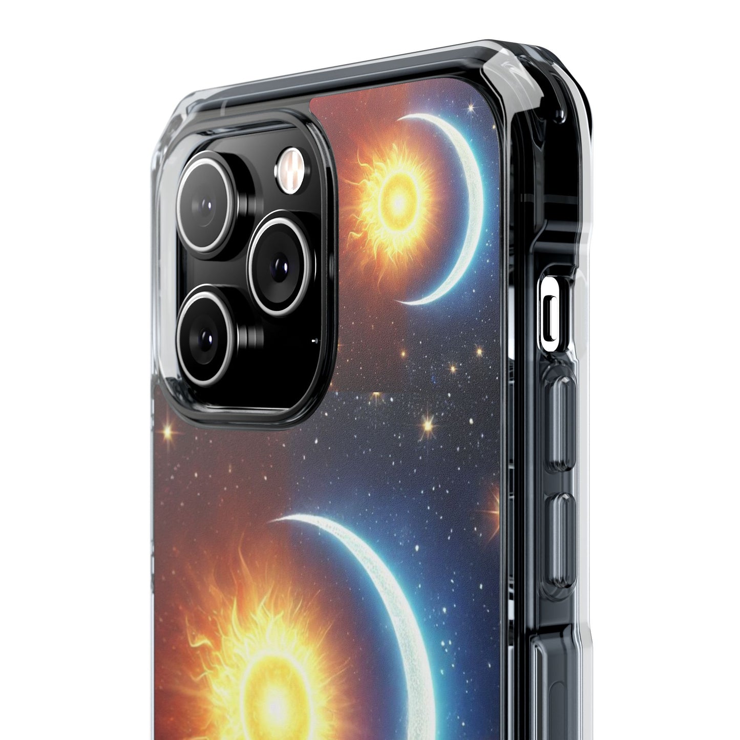 Cosmic Sun & Moon Design, Phone Case