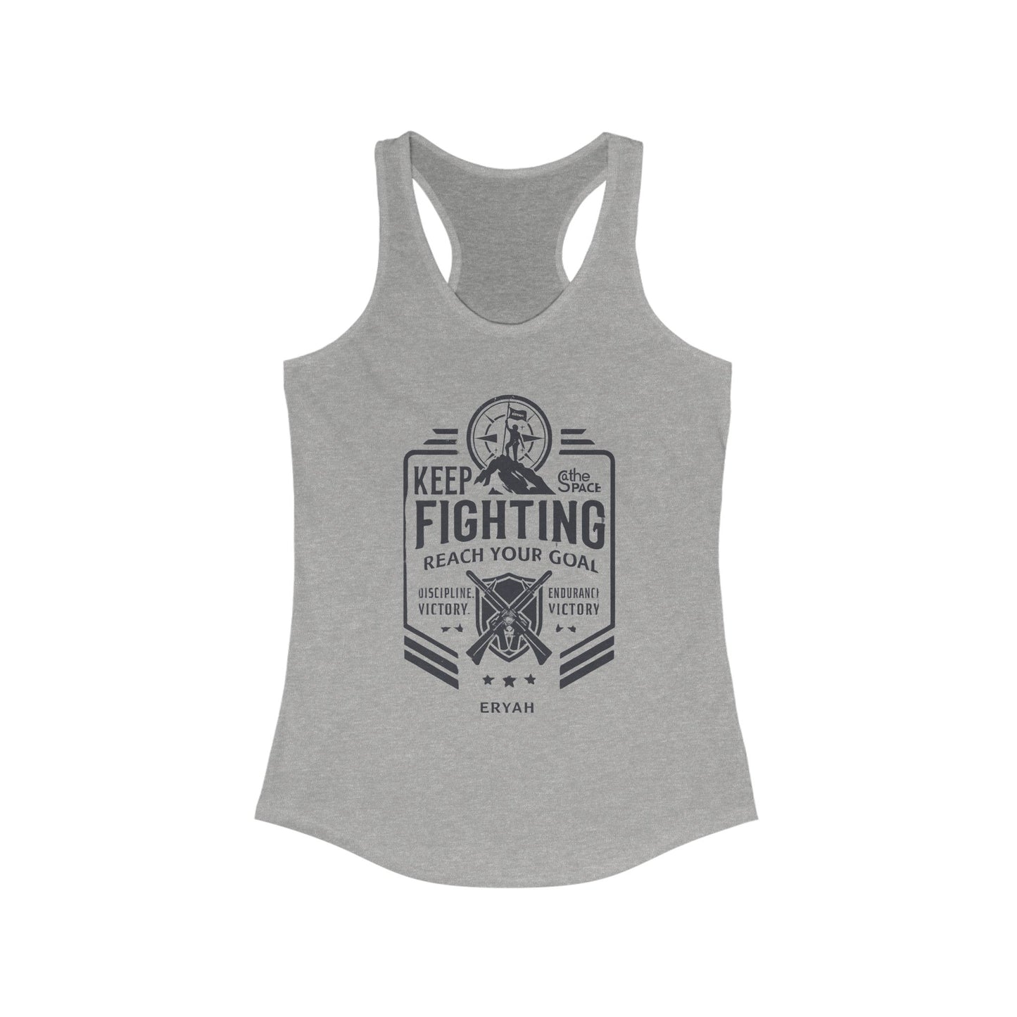 🏆 "Keep Fighting: Reach Your Goal", Women's  Racerback Tank Top