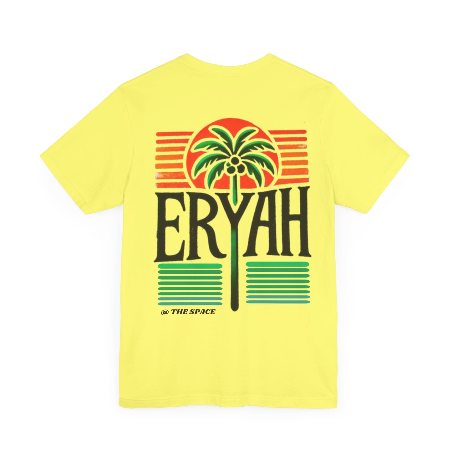 "ERYAH @ The Space" Tropical Street Tee – Sunset & Palm Tree