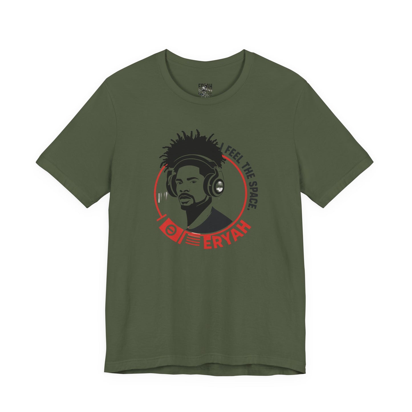 "I Feel The Space – Rasta Headphone Tee"