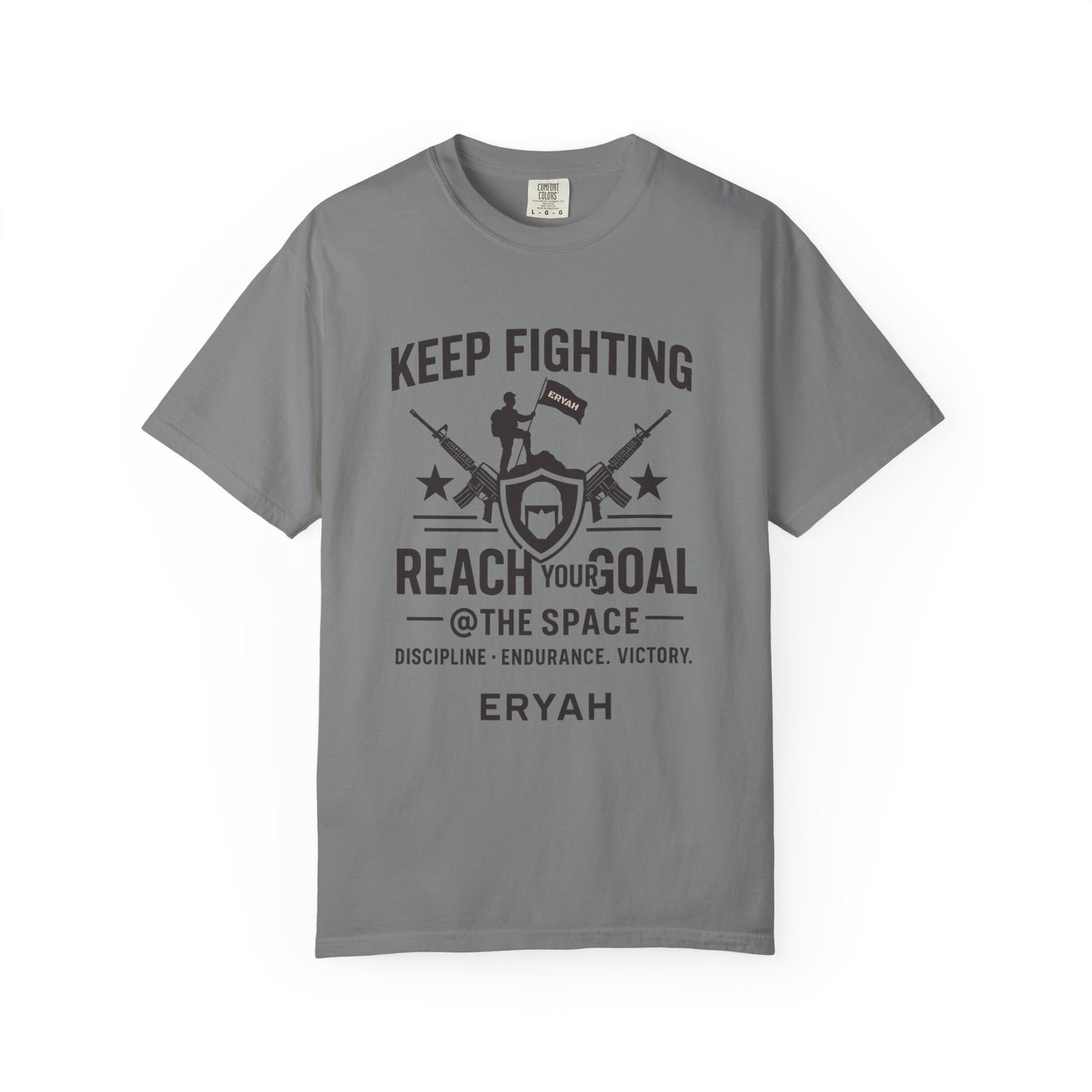 “KEEP FIGHTING” Motivational Military Tee by ERYAH