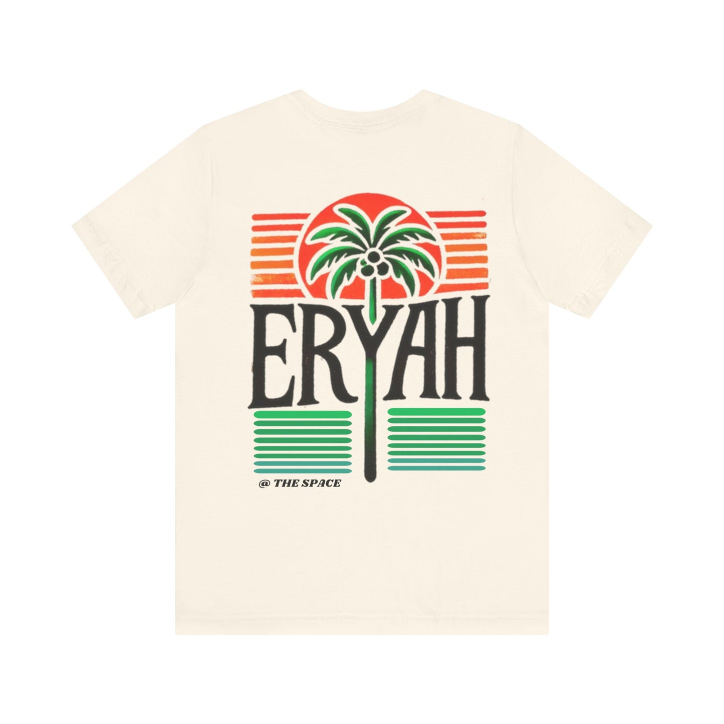"ERYAH @ The Space" Tropical Street Tee – Sunset & Palm Tree