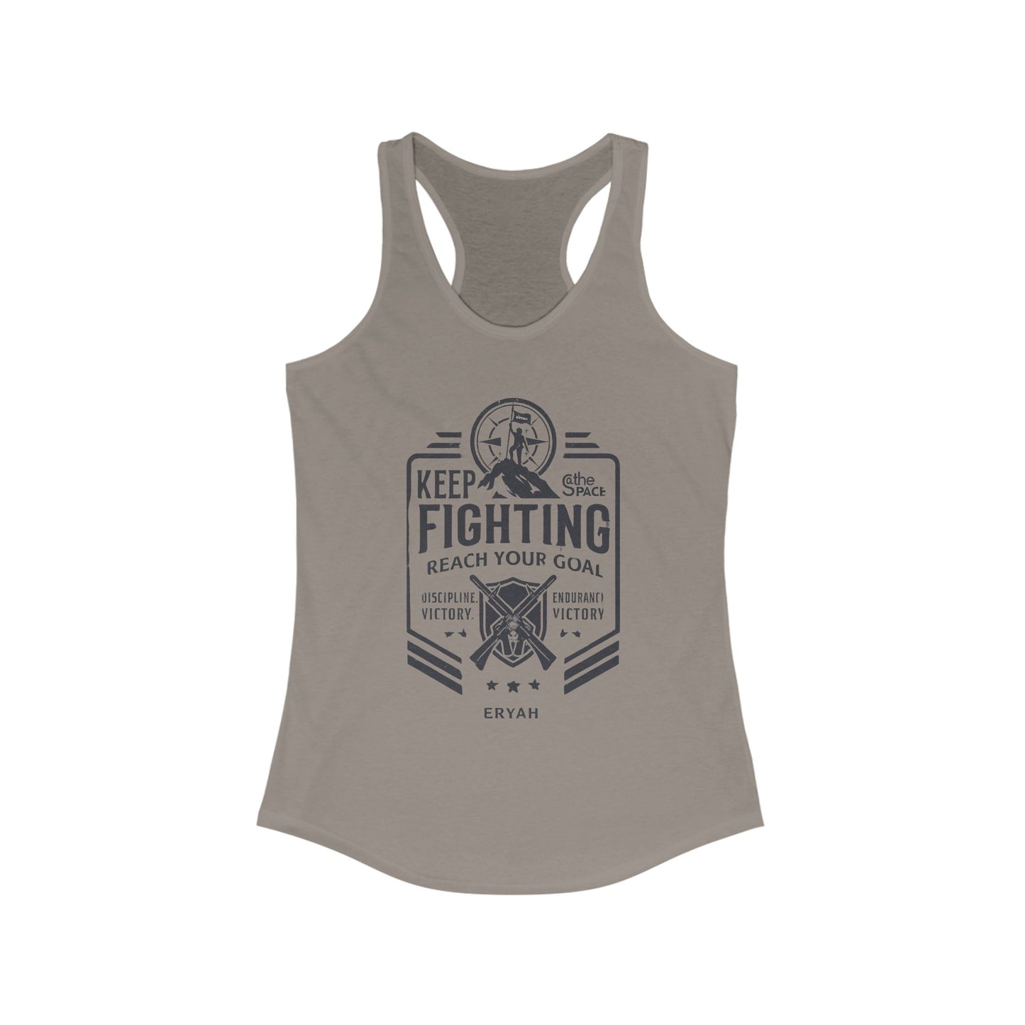 🏆 "Keep Fighting: Reach Your Goal", Women's  Racerback Tank Top