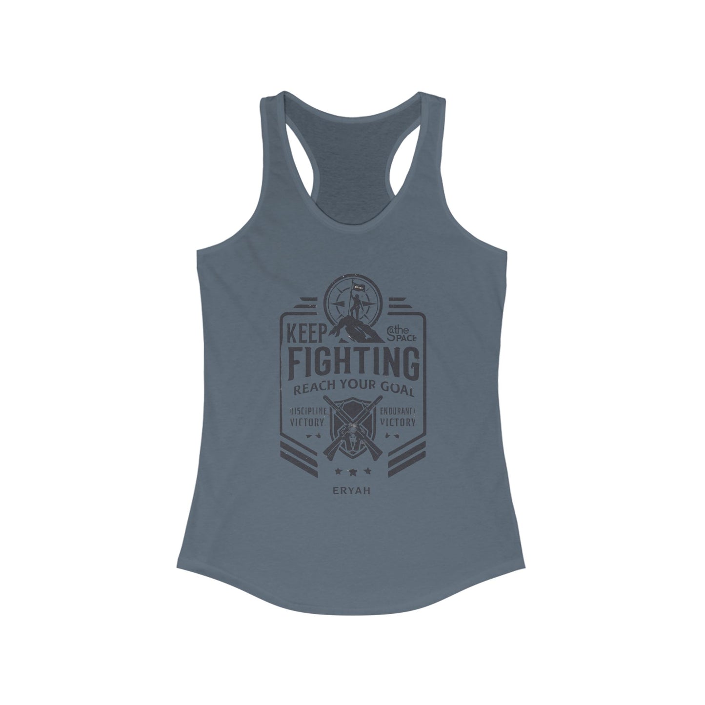 🏆 "Keep Fighting: Reach Your Goal", Women's  Racerback Tank Top