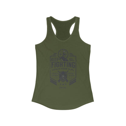 🏆 "Keep Fighting: Reach Your Goal", Women's  Racerback Tank Top