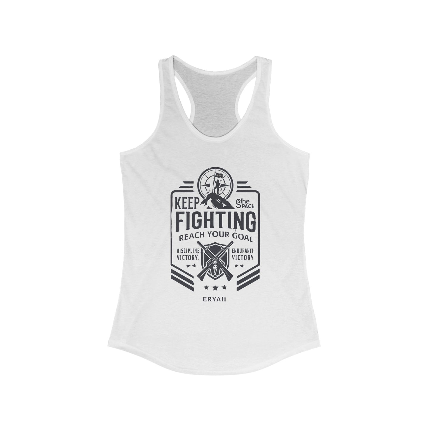 🏆 "Keep Fighting: Reach Your Goal", Women's  Racerback Tank Top