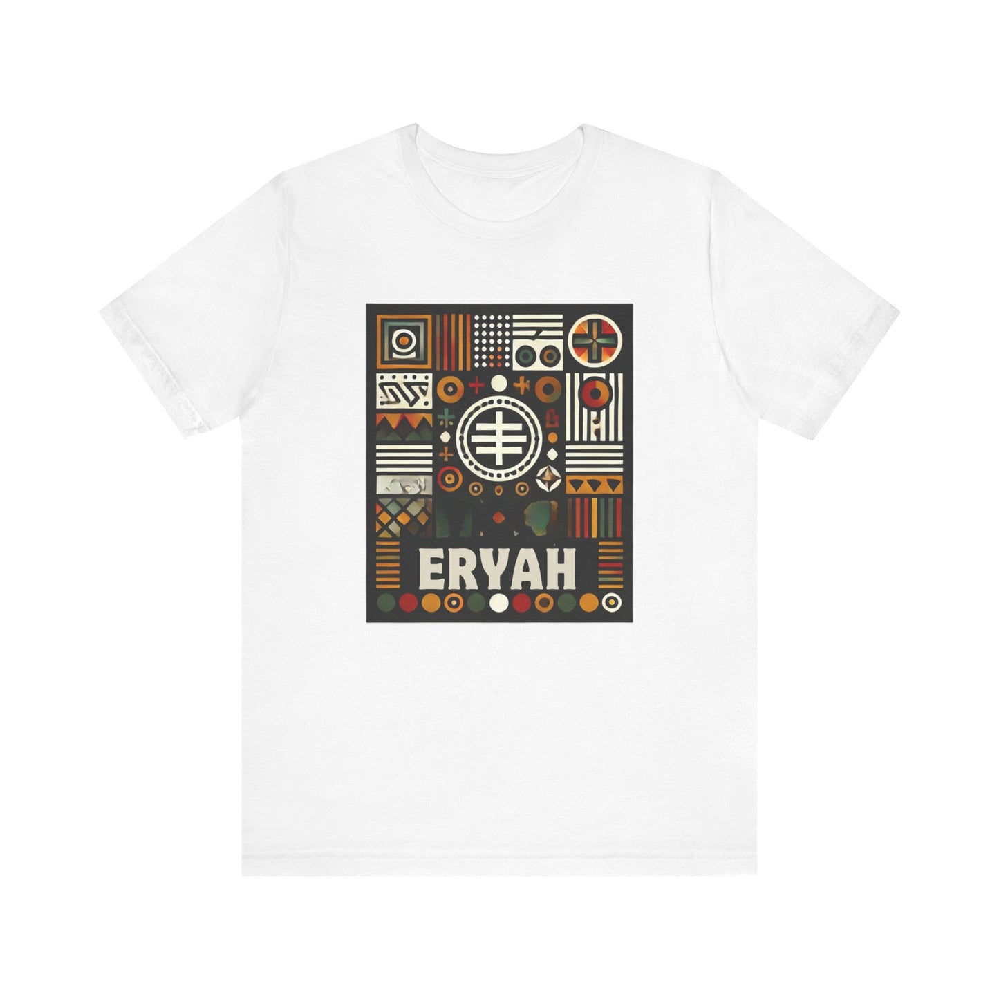 Global Tribal Print Tee - Vibrant Geometric & Symbolic Unisex