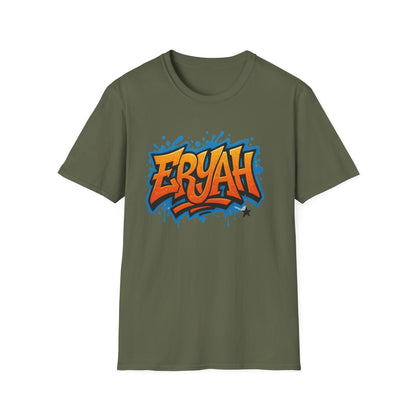 "ERYAH" Graffiti Urban – Street Art Rebellion Tee" 🎨 THIS AIN’T A SHIRT—IT’S A WALL YOU CAN WEAR 🎨