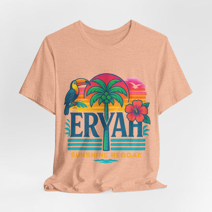 "ERYAH" Tropical Sunset Palm Tree Tee