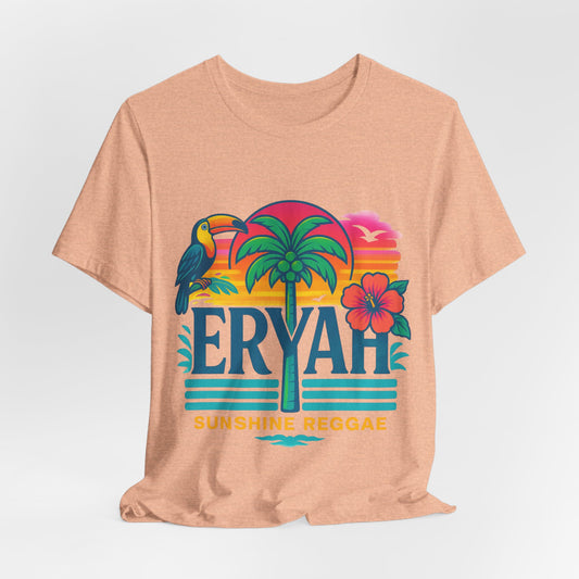 "ERYAH" Tropical Sunset Palm Tree Tee