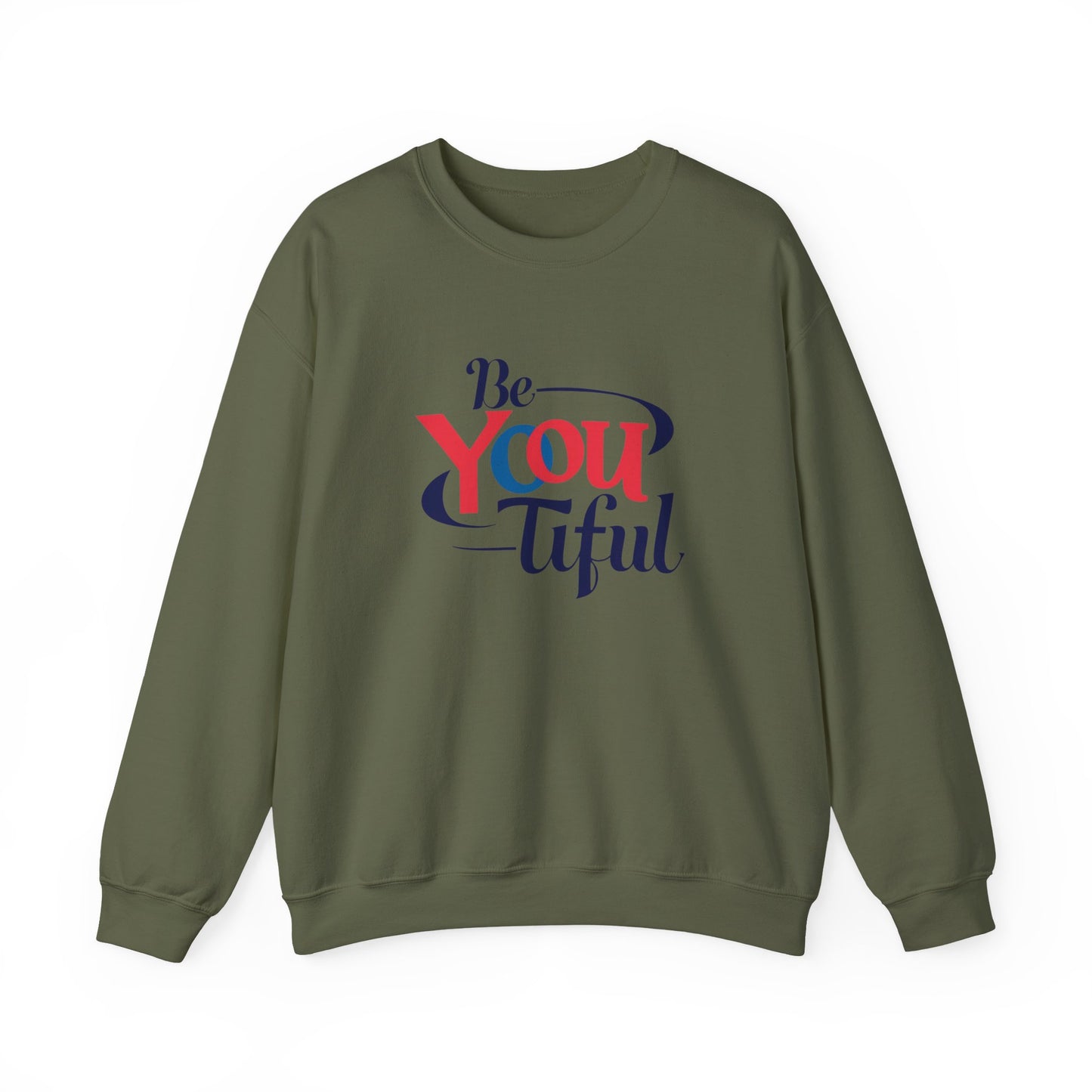 Be You Tiful Sweatshirt | Cozy Unisex Crewneck | Inspirational Gift | Casual Wear | Self-Love Reminder | Perfect for All Occasions