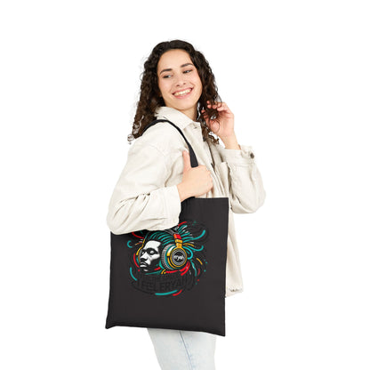 Vibrant Art Tote Bag - Feel the Space, Music Lover, Eco-Friendly Shopper, Gift for Artists, Boho Canvas Bag