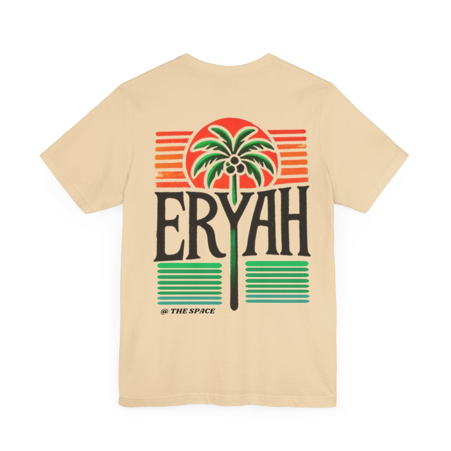"ERYAH @ The Space" Tropical Street Tee – Sunset & Palm Tree
