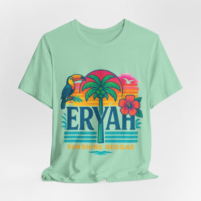 "ERYAH" Tropical Sunset Palm Tree Tee