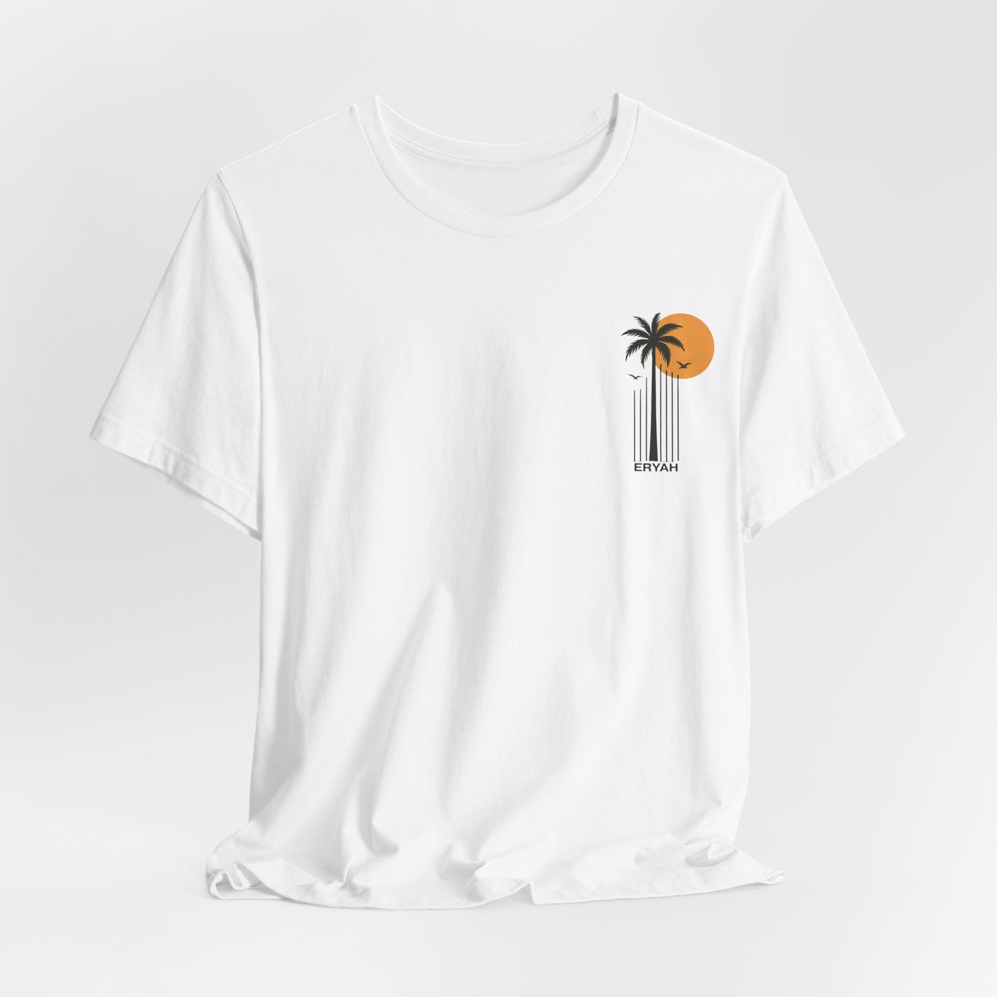 “ERYAH Sunset Palm Tee – Vintage Tropical Vibes”