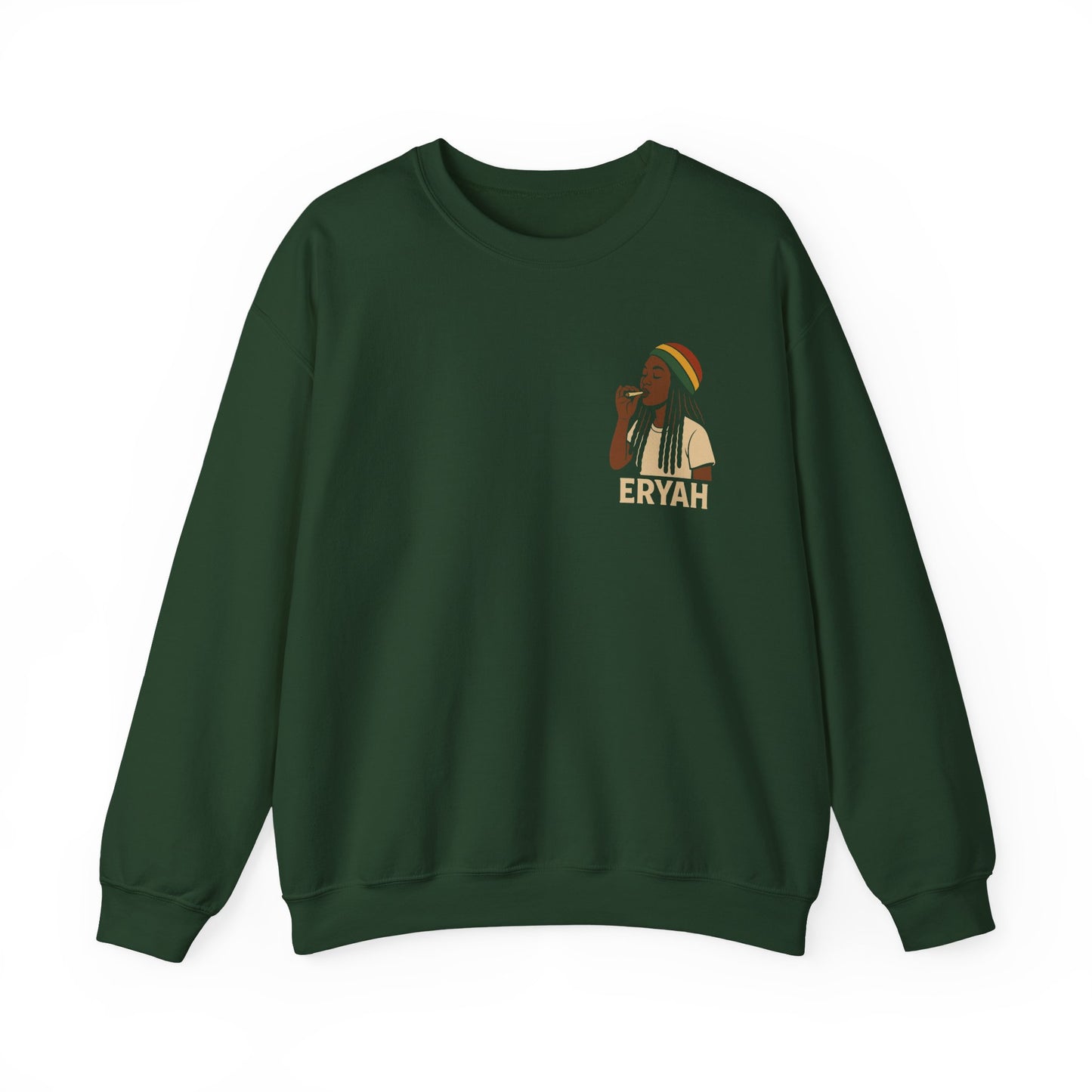 Eryah Rasta Crewneck Sweatshirt - Cozy Unisex Pullover, Perfect Gift for Music Lovers, Chill Style for Any Occasion