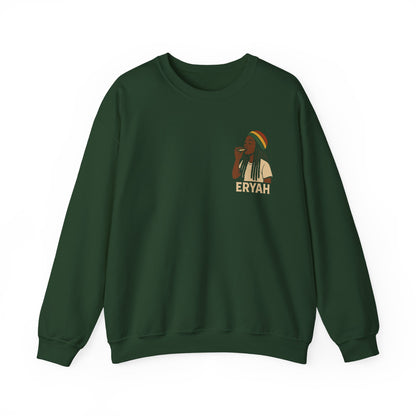 Eryah Rasta Crewneck Sweatshirt - Cozy Unisex Pullover, Perfect Gift for Music Lovers, Chill Style for Any Occasion