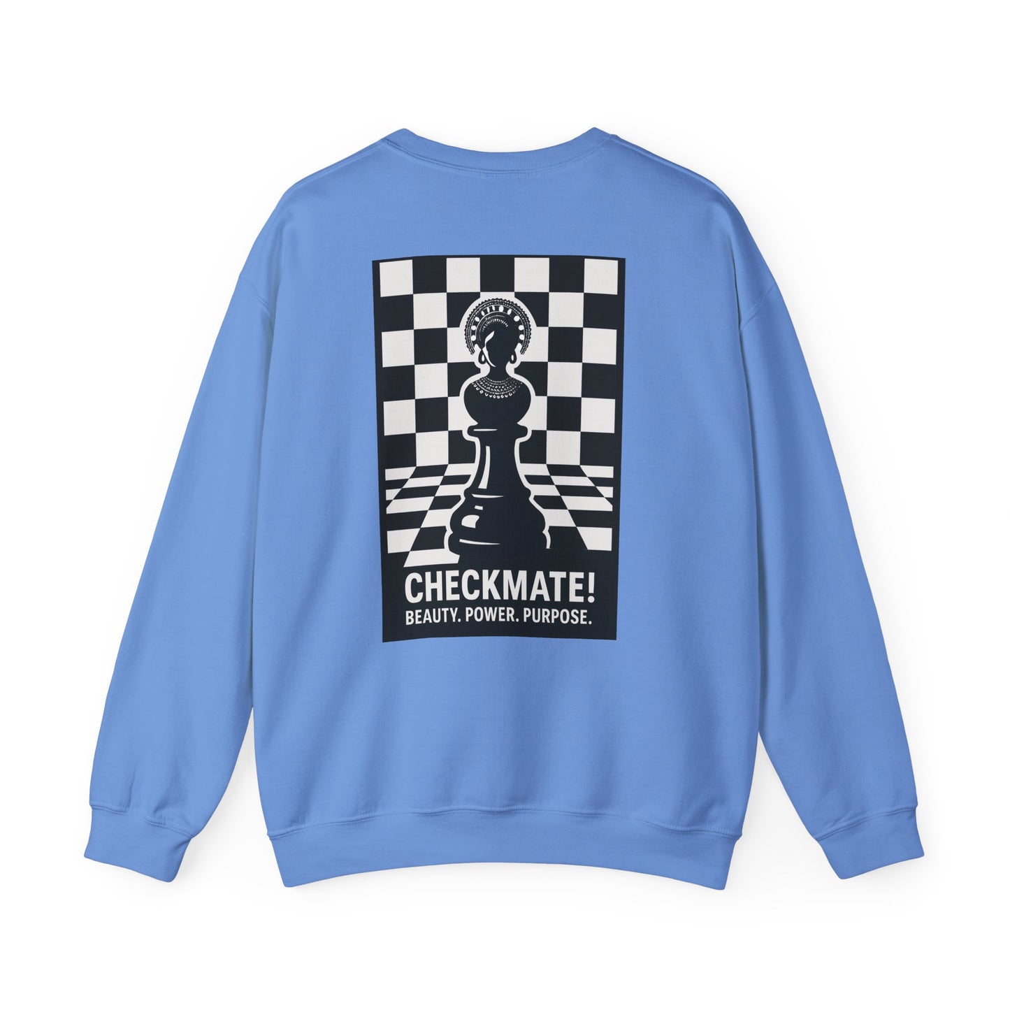 Chess Inspiration Crewneck Sweatshirt | Unisex Gift for Game Lovers, Checkmate Design, Cozy Fashion, Strategy Enthusiast Apparel