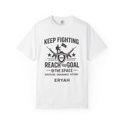 “KEEP FIGHTING” Motivational Military Tee by ERYAH