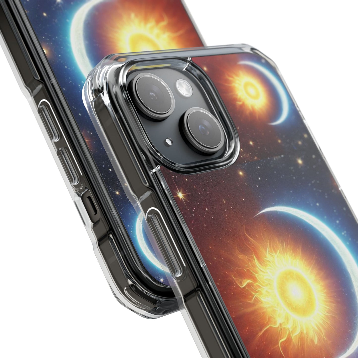 Cosmic Sun & Moon Design, Phone Case