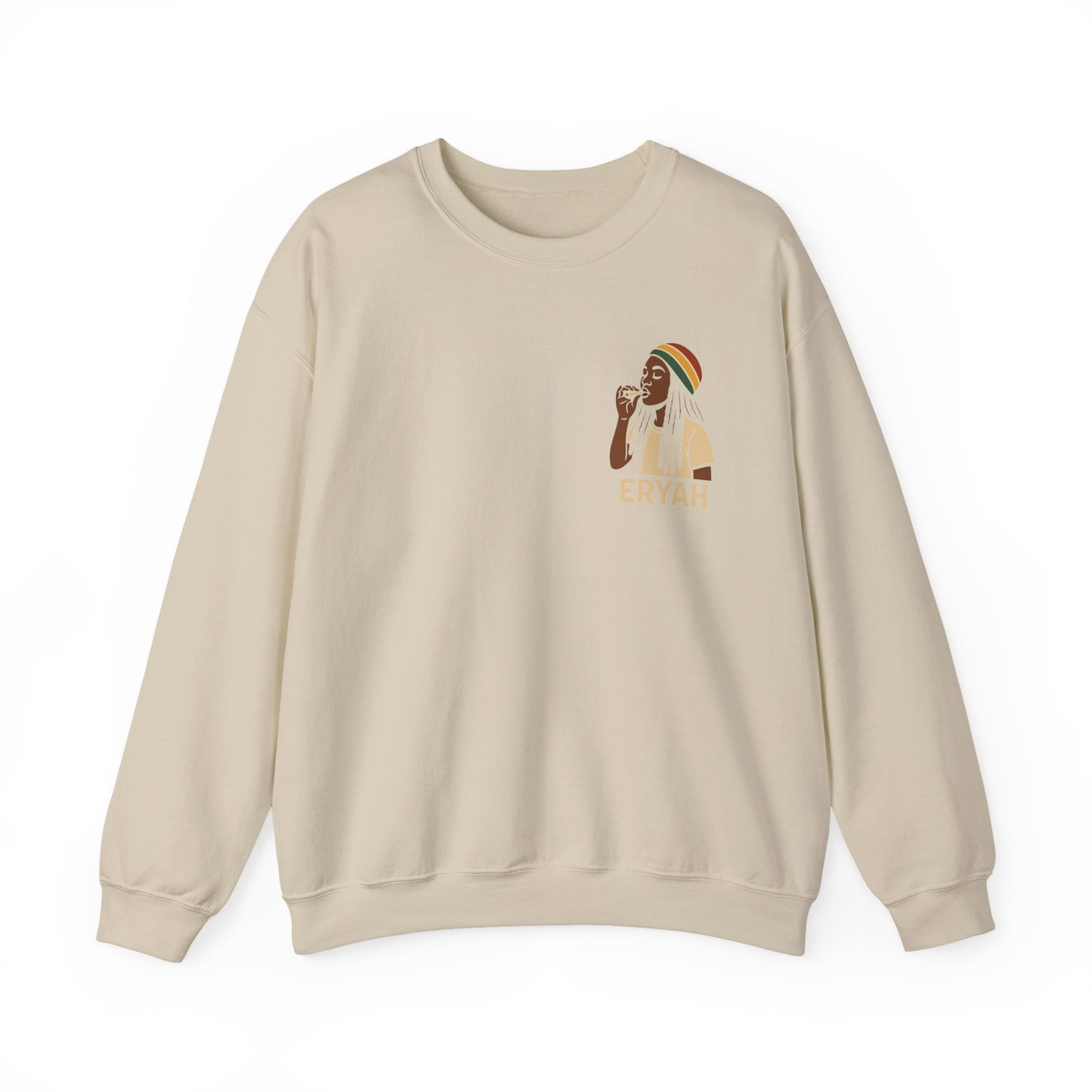 Eryah Rasta Crewneck Sweatshirt - Cozy Unisex Pullover, Perfect Gift for Music Lovers, Chill Style for Any Occasion