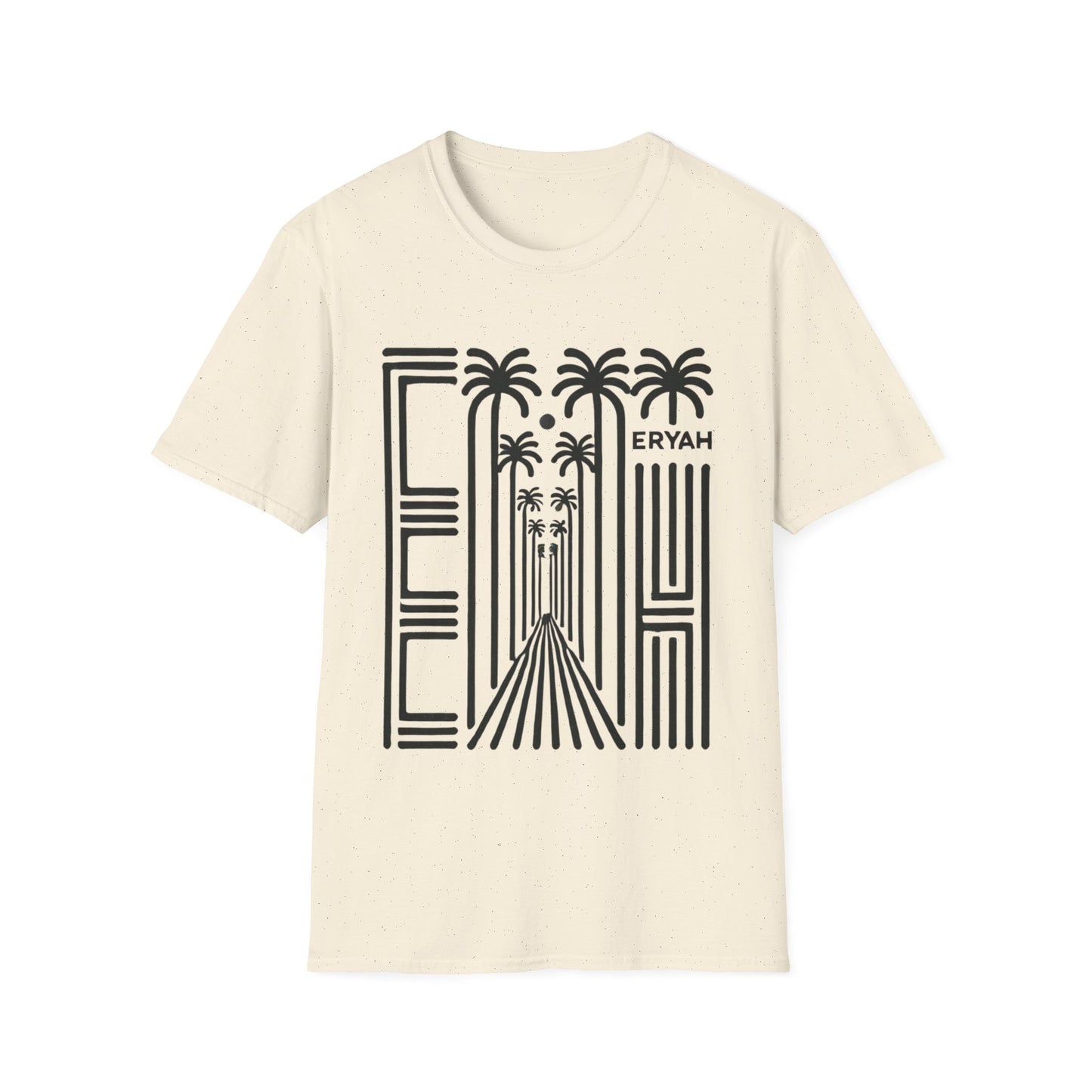 🌴 ERYAH "DESERT OASIS" PALM PATHWAY TEE — MINIMALIST WANDERLUST VIBES 🌴
