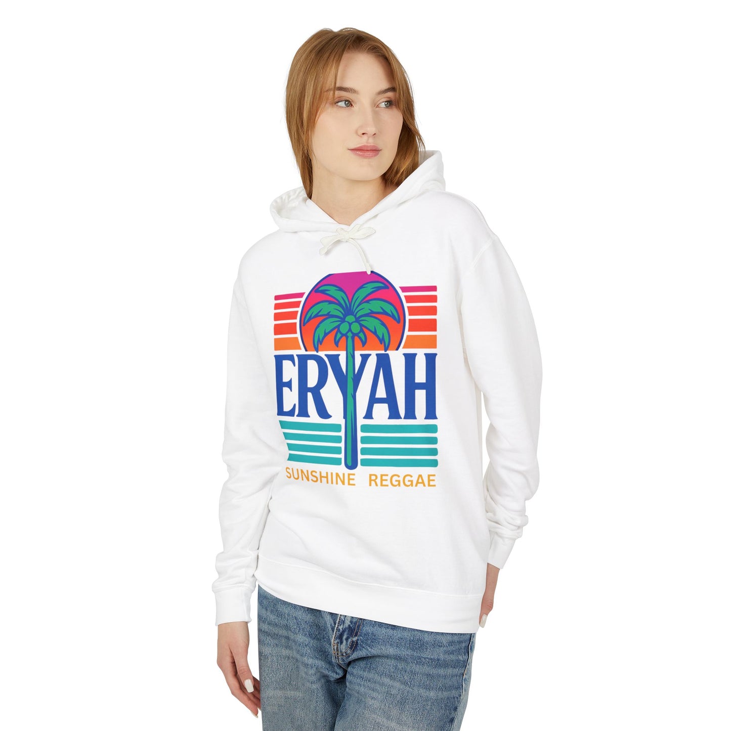 Erayh Tropical Palm Tree Lightweight Hoodie Sweatshirt - Unisex