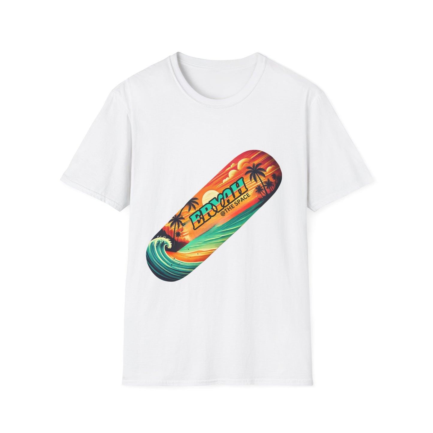 🏄‍♂️ ERYAH BEACH SKATE TEE – SUN, SAND & SHUVITS 🏄‍♂️