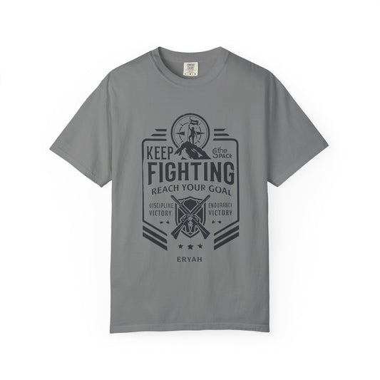 “KEEP FIGHTING” Motivational Military Tee by ERYAH